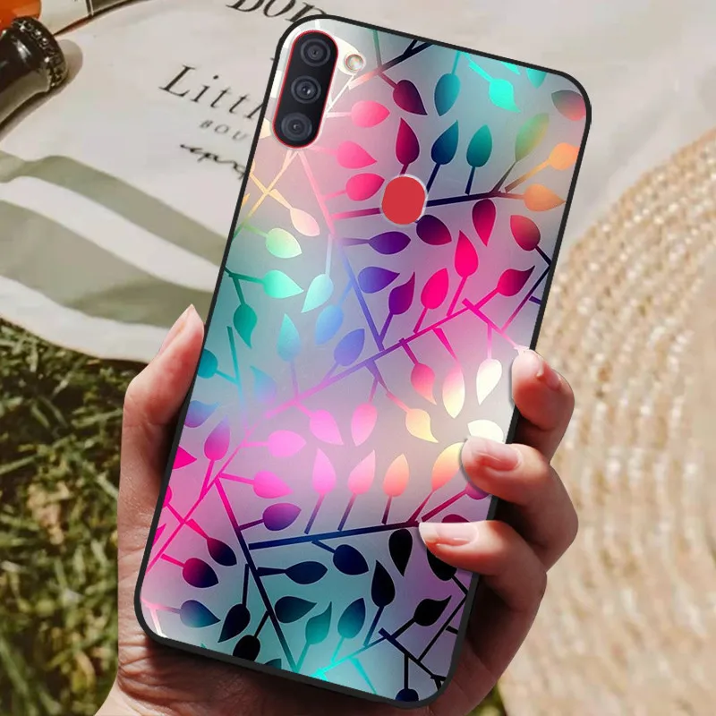 Sleek Black Silicone Back Cover with Soft Bumper