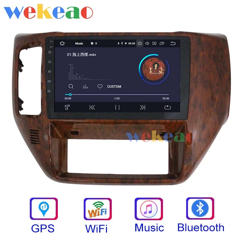 Wekeao сенсорный экран 9 ''Android 9,0 Автомагнитола для Nissan Patrol Safari Android авто gps навигация 2010+ wifi 4G