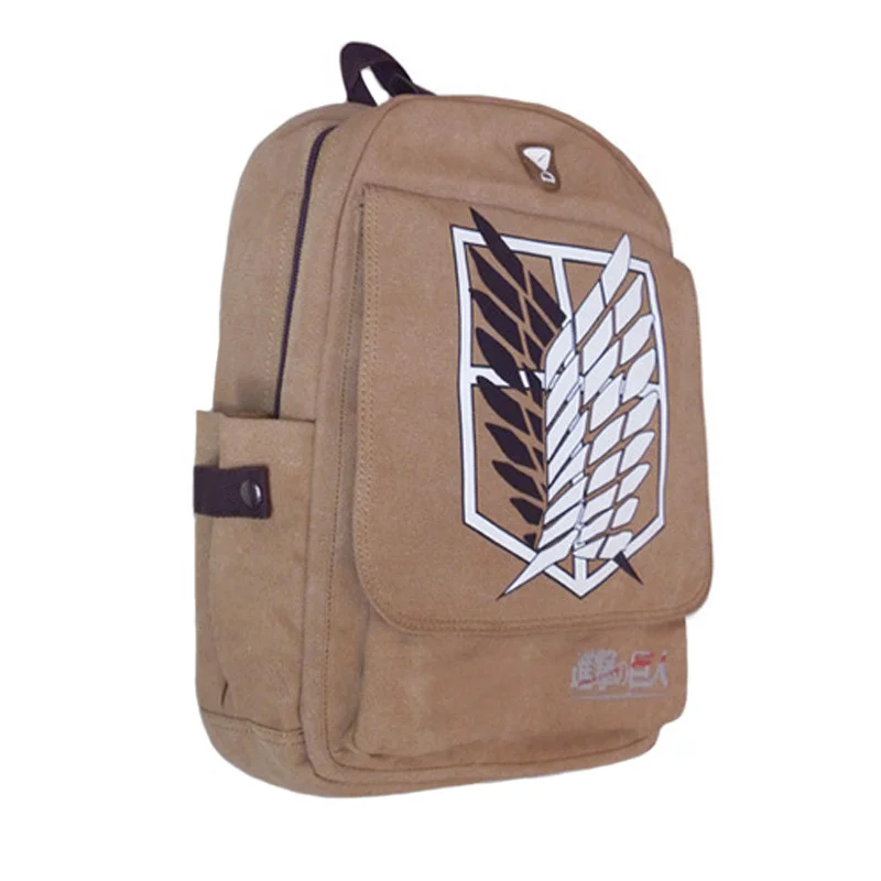 Attack on Titan Backpack Men Women Canvas Japan Anime Printing School Bag for Teenagers Travel Bags Mochila Galaxia BP0153 (6)