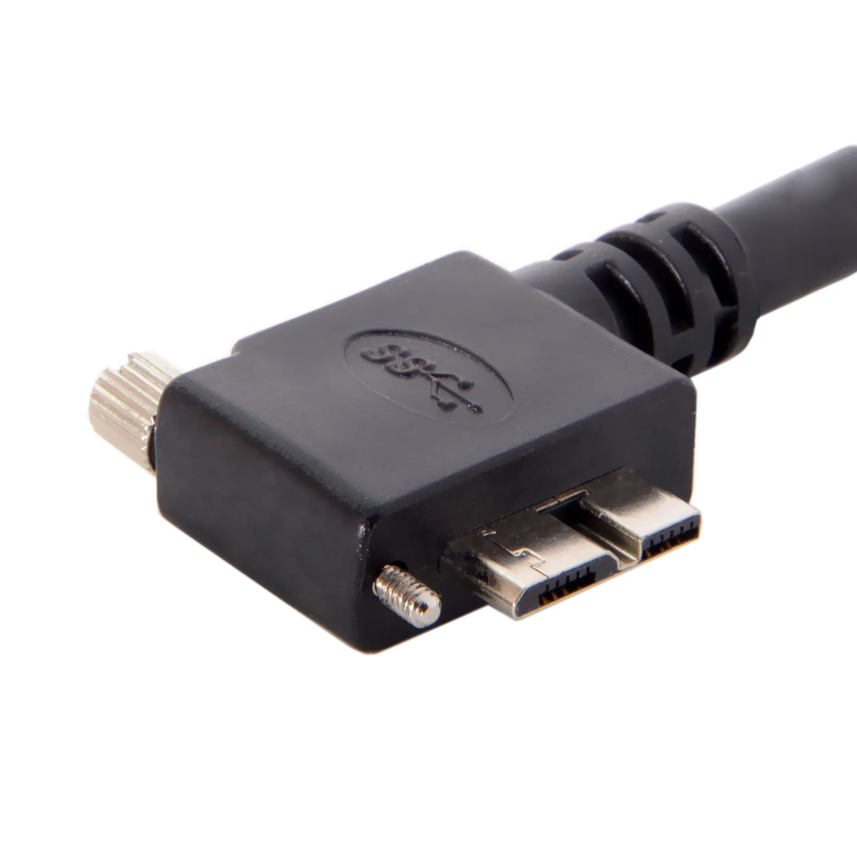 Кабель Cablecc 1,2 м 90 градусов под прямым углом Micro USB, винт с креплением на 3,0 кабель для передачи данных для камеры