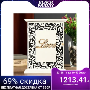 

Housekeeper wood 6 hooks "Flowers and butterflies. Love" 26,5х21х6,8 cm 5053070