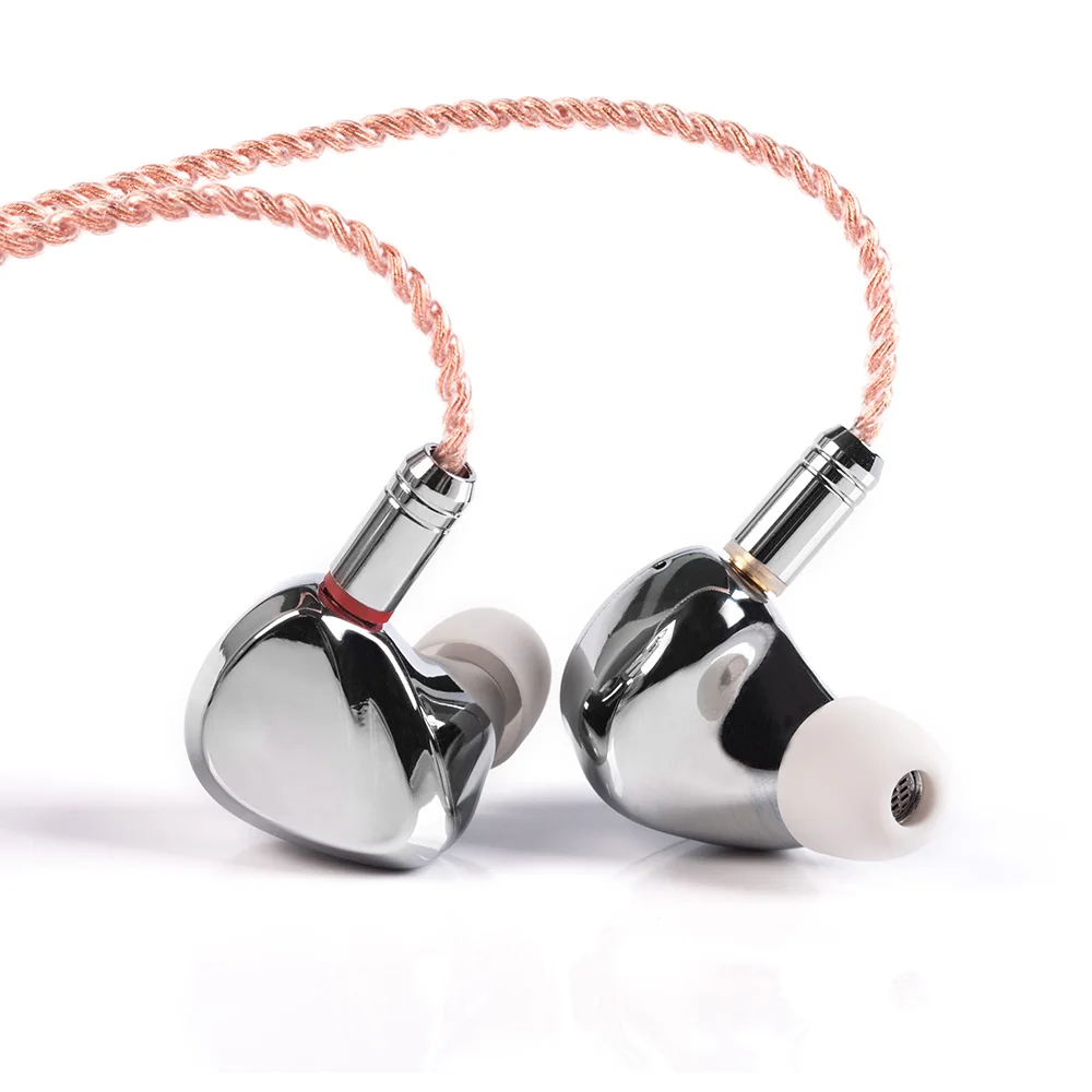 KB EAR TRI I3 In Ear Metal Earphone Dynamic Driver Blanced Armature Driver Unit HIfi Earbuds Music Headset With MMCX Connector