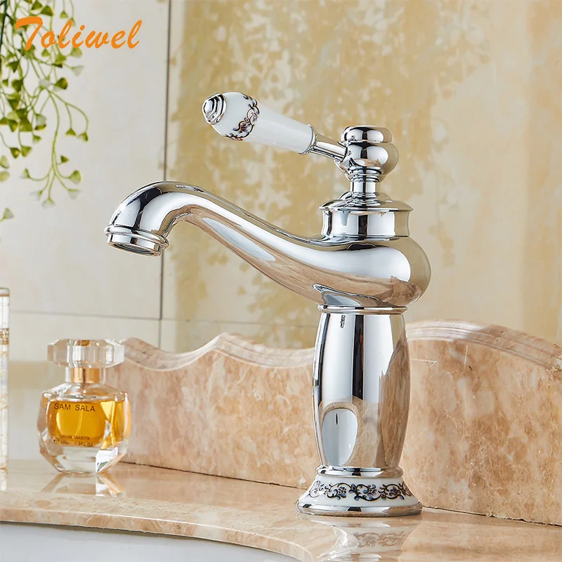 Кран для раковины черный латунный светильник стильный кран ванной комнаты