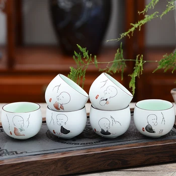 

Nodic Porcelain Coffee Tea Cup Set Reusable Latte Travel Tieguanyin Tea Cup Set Christmas Koffie Kopjes Crockery Teaware AB50CB