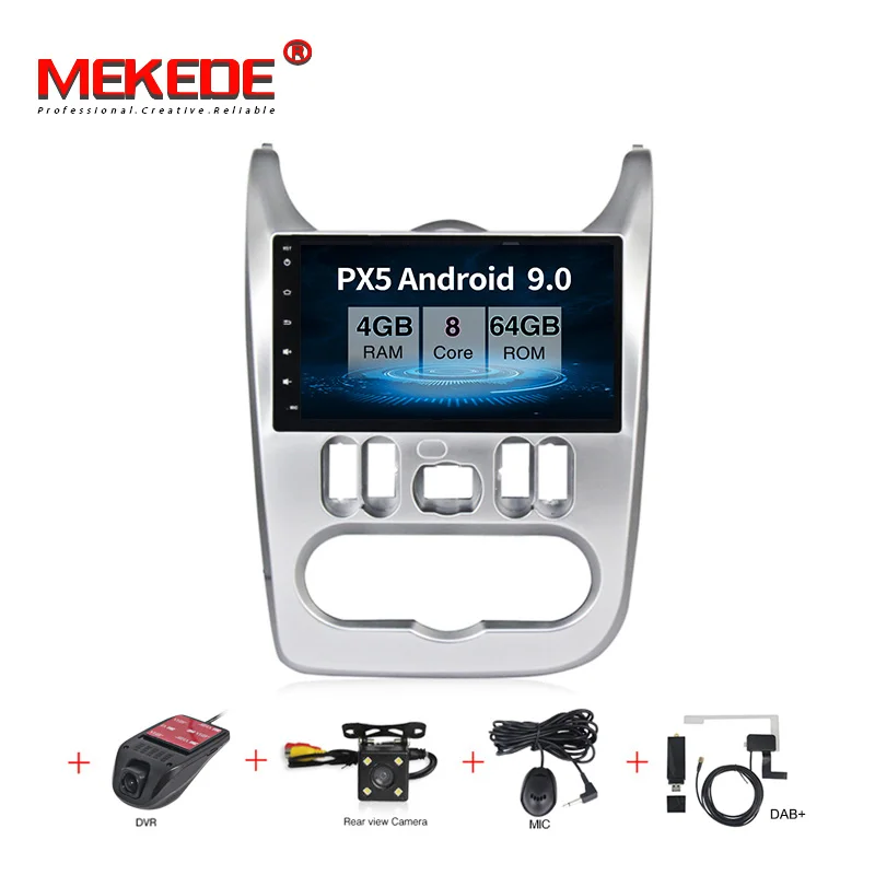 MEKEDE HD 1024X600 1DIN PX30 Android 9,0 9 дюйм Радио Android автомобильный gps для Renault Logan I Sandero Lada Lergus Dacia Duster