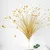 3 пьезы из искусственного тростника; блестящий материал; mariposa planta de flores de la boda de Navidad - Цвет: Dorado