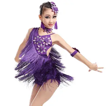 

Girls Dance Competition Ballroom Samba Costume,Camisole Skirt,latin dresses for women competition,Kids Girls Salsa Dresses,Girl