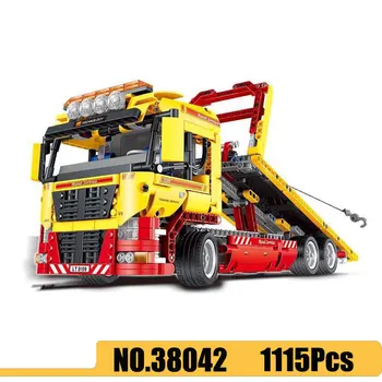 

Compatible 20021 1143pcs Technic Flatbed trailer building blocks bricks toys for children birthday gift 38042