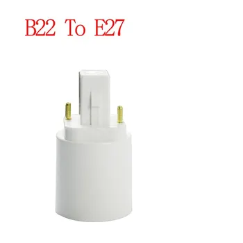 

LED Light Lamp Bulb Base Cap B22 To E27 Edison Screw Fitting Adapter / Converter B22 To E27 Lamp Holder Lighting Accessories