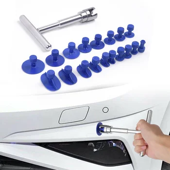 

T-Bar Slide Hammer Paintless Dent Repair Hail Removal Tools Glue Puller Tabs Kit