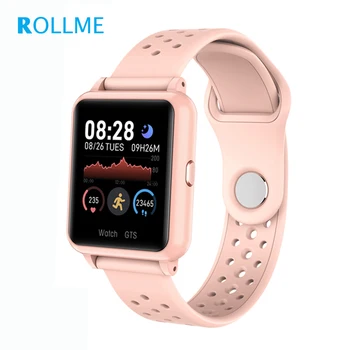 

Rollme S06 Smart Bluetooth Watch IPS Full Touch Screen Calls Message Remind Heart Rate Blood Pressure Monitor Weather.