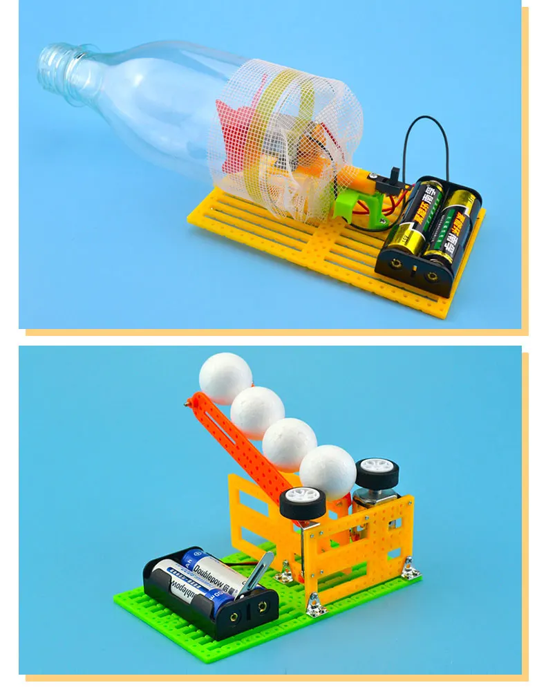 Маленькие изобретения 10 комплектов модель DIY Asembling технология начальной школы материалы ручной работы наборы Детская игрушка для экспериментов