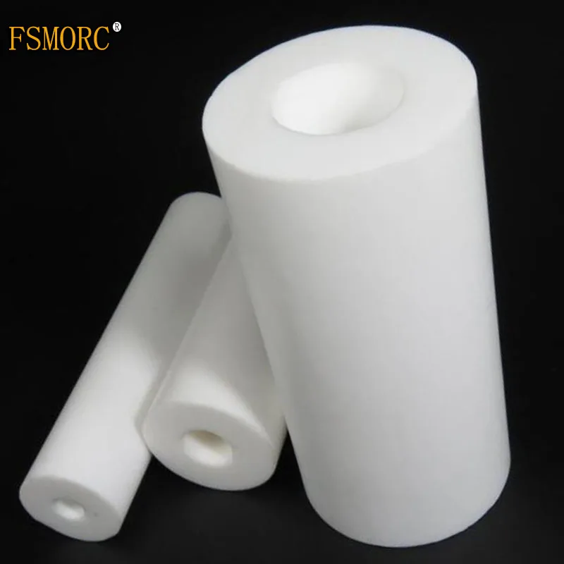 Polytetrafluoroethylene hollow rod environment-friendly non-toxic DIY PTFE sleeve /diameter 12~25mm hole 5~20mm PTFE bar ptfe rod