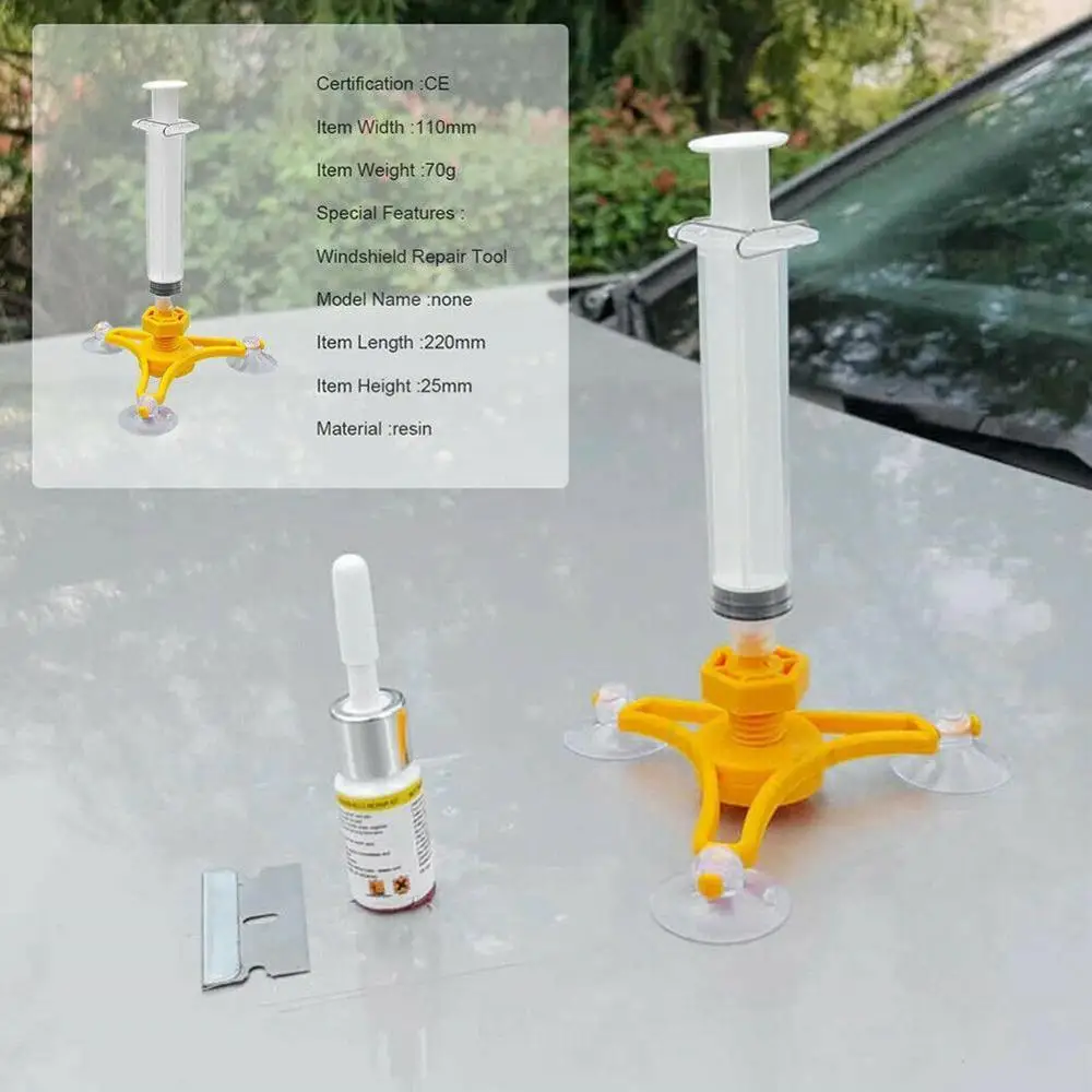 

Car Professional Universal Vehicle Windscreen Windshield Repair Tool Glass Crack Repair Kit Quick Fix Car Glass Kit