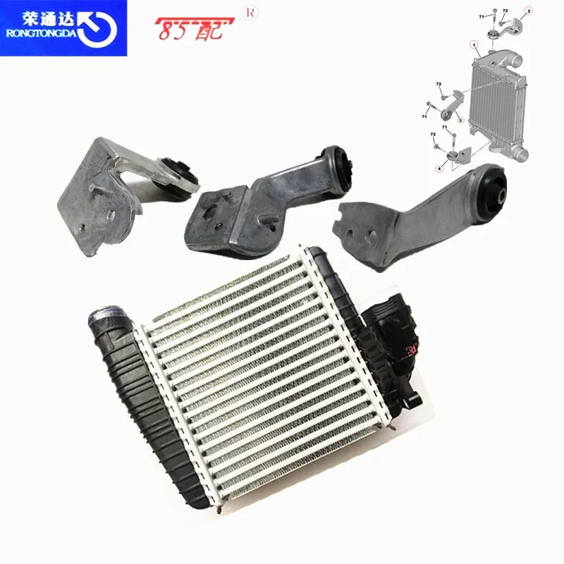 Ducahye Soporte de montaje intercooler 9803778980 9803779180 9803778880 para 308S 408 4008 1