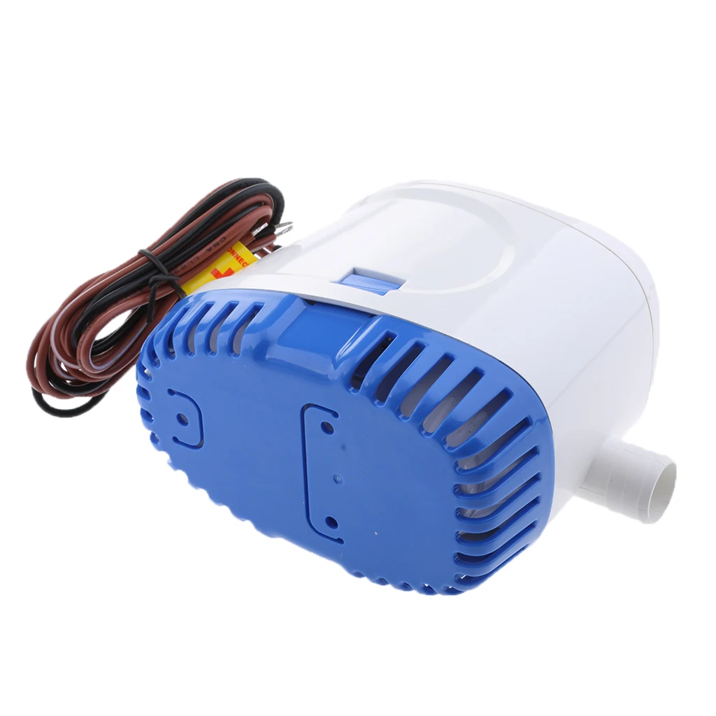 600GPH 24V 1.6A Электрический Трюмный насос для мореплавания лодка яхта погружной 100 см провода