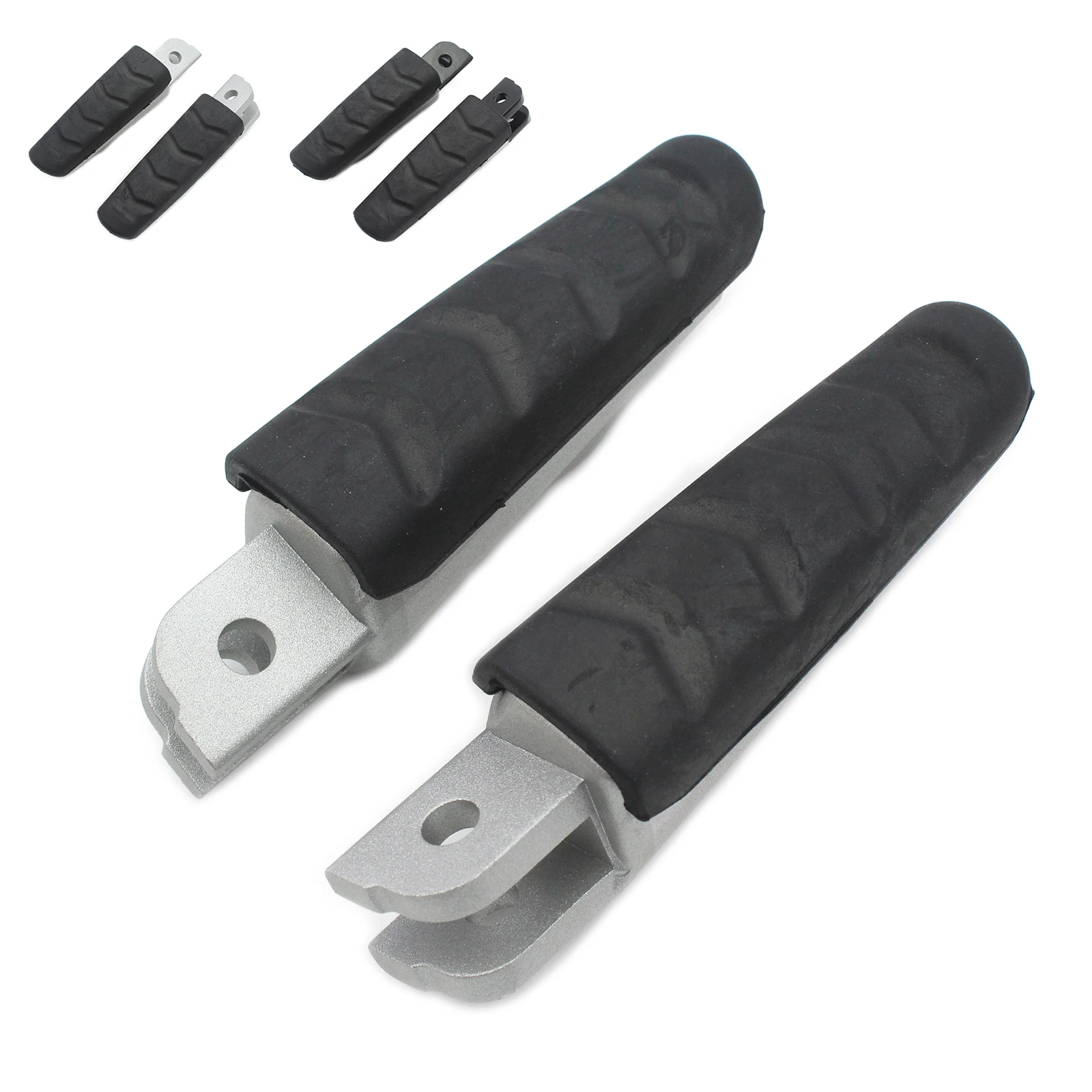 Foot Pegs Front Pedals Footpeg Footrest Rubber For BMW F800GT/ST/S F900R/XR M1000XR/S1000XR R1200RS/ST R Nine T R1250R/RS BLack motorcycle accessories motorcycle footrests motorcycle foot pedals