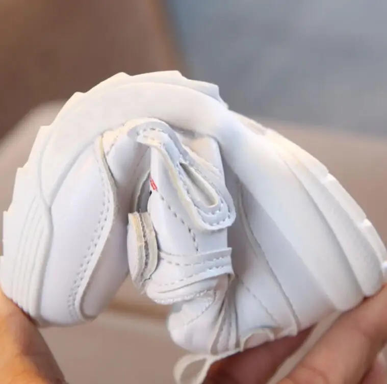 New Autumn Boys Girls Fashion Sneakers Baby/Toddler/Little Kids Leather Trainers Children School Sport Shoes Soft Running Shoes