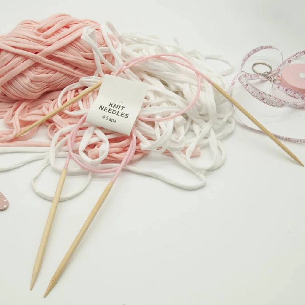 New Bamboo Circular Knitting Needle Sewing Yarn Various Sizes Tapestry Needles