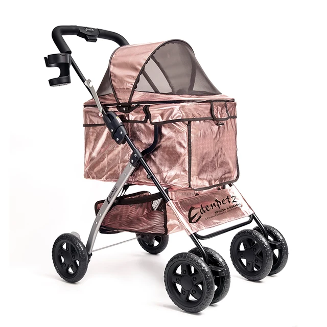 Roze Grote Huisdier Wandelwagen Hoge Kwaliteit Hond Wandelwagen Rescue Hond  4 Wielen Uitgaande Levert Doos Huisdier Carrier Grote Wiel lager 15Kg|Dog  Carriers| - AliExpress