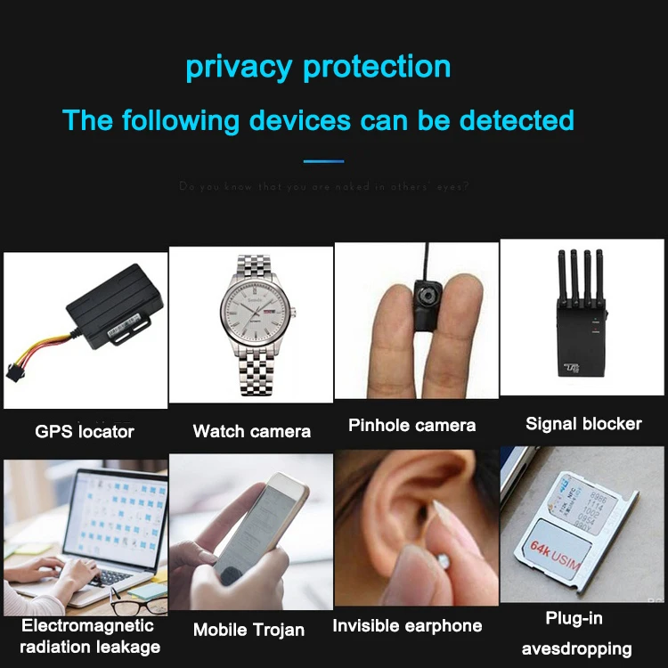 K68 Anti Spy Cam Wireless RF Signal Detector Bug GSM GPS Tracker Hidden Camera Eavesdrop Device Military Professional Finder K88