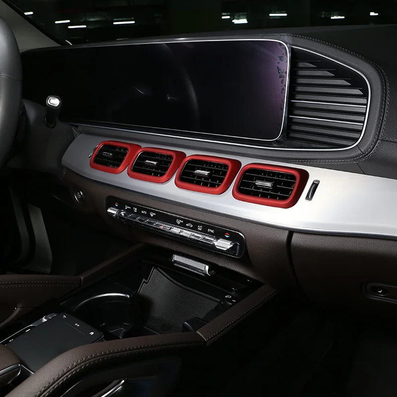 Центральная консоль для Mercedes Benz GLE GLS Class W167 X167 2020 ABS черного/углеродного