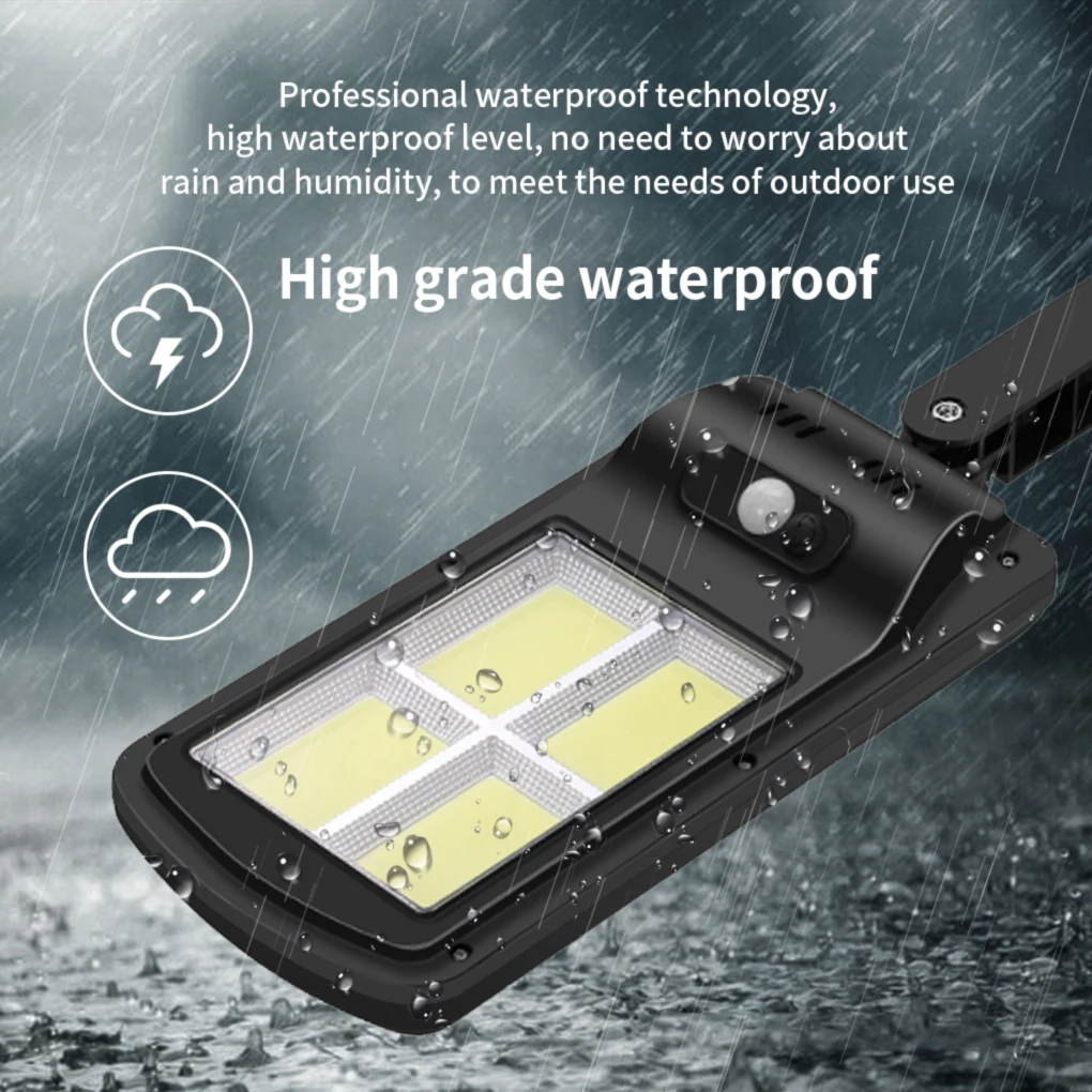 

300W Solar Light Remote Control Upgraded COB Solar Light PIR Motion Sensor Outdoor Solar Wall Street Light IP65 Waterproof Lamp