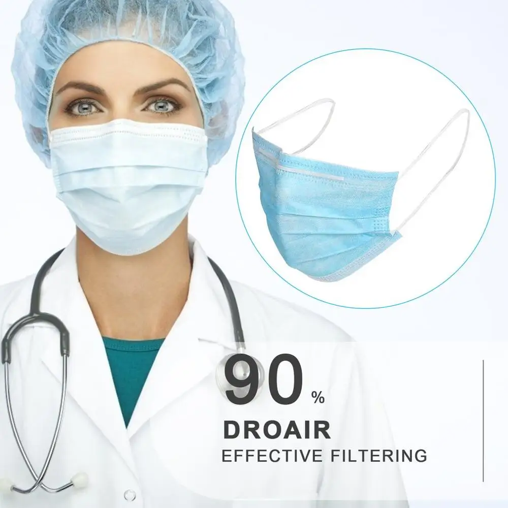 

Disposable 10/50Pcs 3 Layer Non-woven FFP3 FFP2 FFP1 KN95 NL99 Face Mask Thickened Disposable Mouth Mask Dust Filter Safety Mask