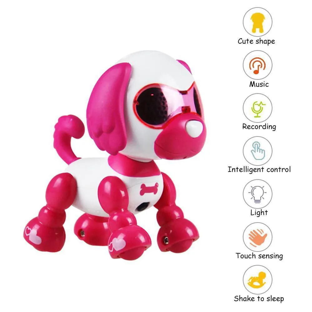 Электронные питомцы игрушки Дети взаимодействие веселье playmate звук Гибкая запись умная собака Индуктивный сенсорный щенок умный робот