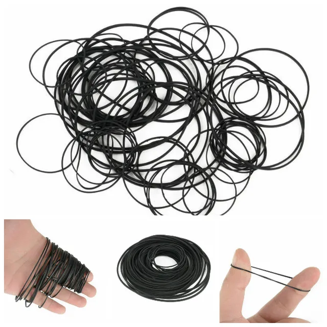 30-120mm Universal Mix Cassette Tape Universal Machine Belts Assorted Common square Rubber Belt for Recorders Walkman DVD Drive 2