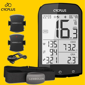 CYCPLUS-ordenador para bicicleta M1 con GPS, velocímetro, Sensor de ritmo cardíaco, ANT + cadencia, para Garmin Wahoo Bryton IGPSPORT Strava