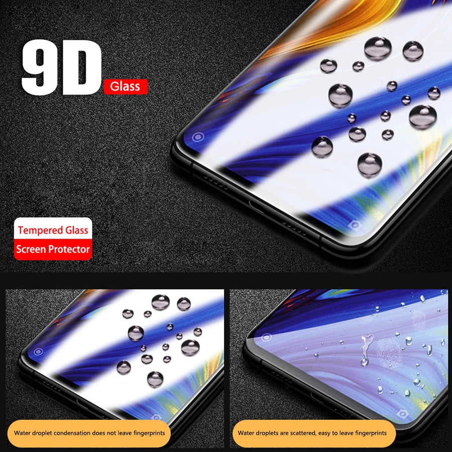 50 шт./лот 9D изогнутые, с полным охватом закаленное Стекло для Xiaomi Redmi 7 Pro 7A 6 6A 5 Plus 5A 4X 4A Экран защитная пленка