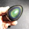 70-80g 4-5cm High Quality Natural Rainbow Hand Carved Obsidian Yoni Egg Mineral Reiki Healing Gemstone 4