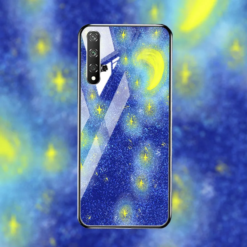 Закаленное Стекло чехол для телефона для Huawei honor 9 10 20 чехол Примечание 10 Стекло чехол для Huawei honor 9 10 lite V20 honor 20 Pro чехол задняя крышка