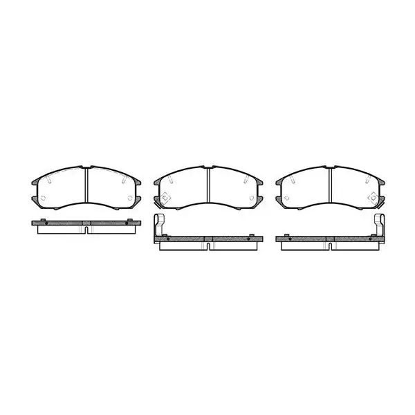 Колодки дисковые п.\ Mazda 626 1.8-2.0D 87-90, Ford Probe 2.2GT