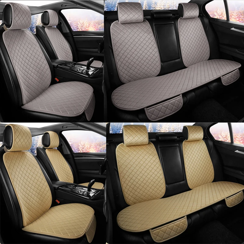 

Universal Plush Car Seat Cover Winter Warm Auto Front Rear Seat Cushion Chair Pad Protector Car Interior Protector