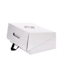 Изготовленный на заказ логотип напечатанный белый картон почтовых ящиков Складная Съемная упаковка для обуви и одежды коробки