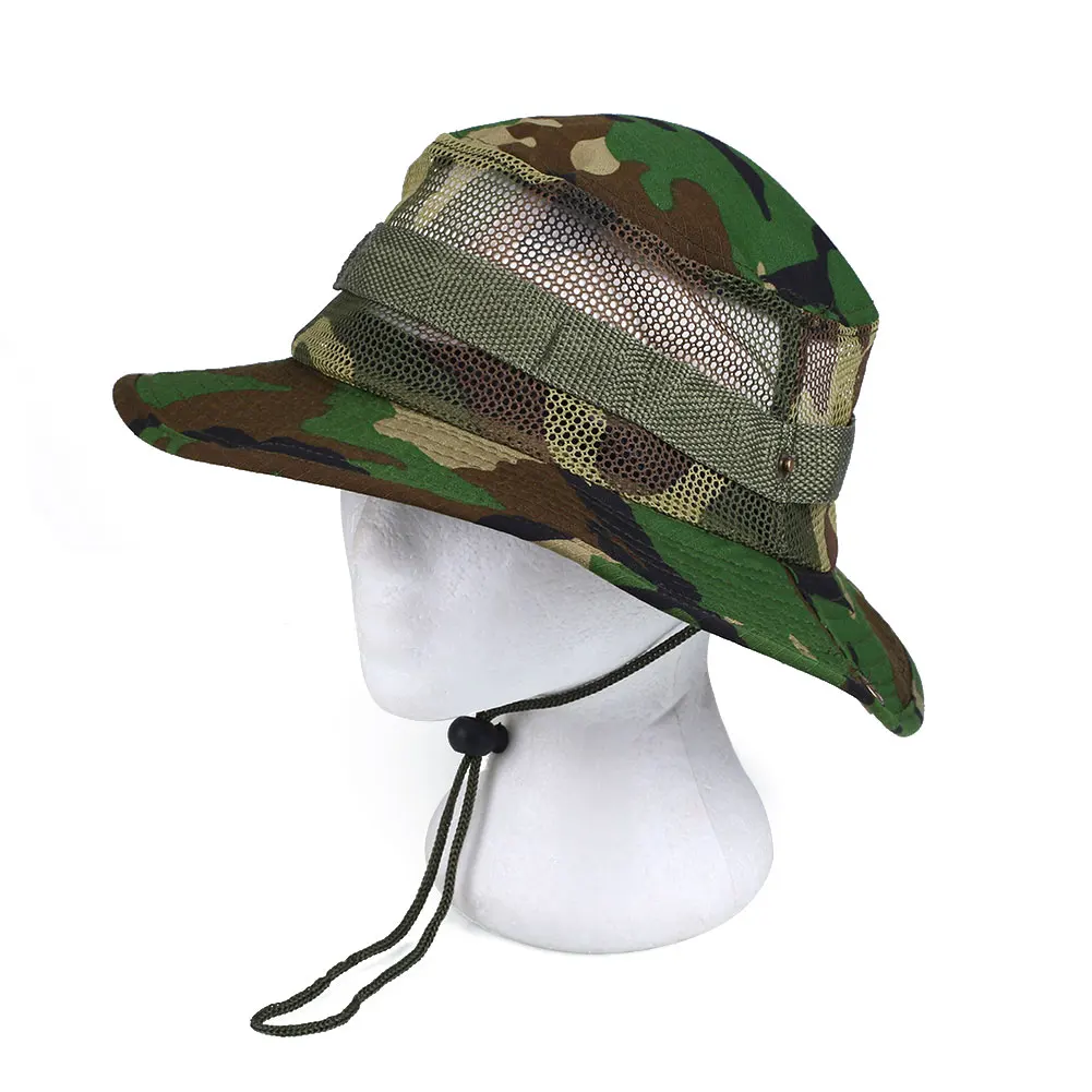 desert camouflage 1 Открытый Взрослый Рыбалка Охота Пешие Прогулки Камуфляж шляпы бейсболки от солнца с сеткой - Цвет: desert camouflage 1