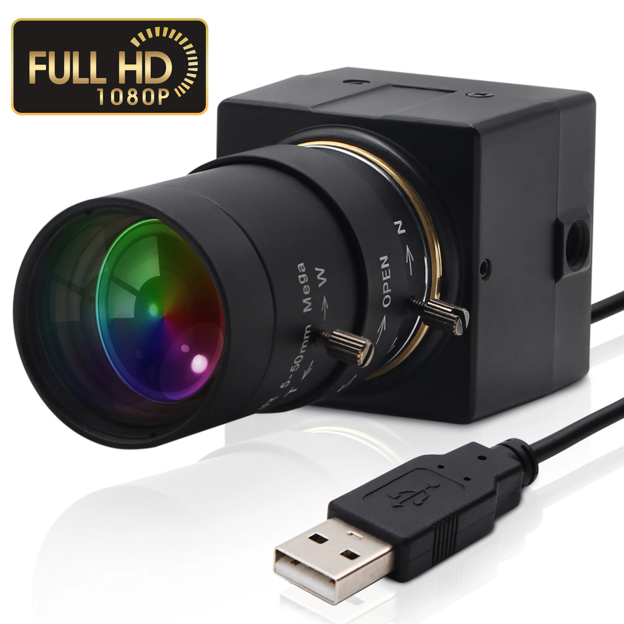Мини-веб-камера 1080P USB с креплением CS CMOS OV2710 MJPEG 30fps/60fps/120fps USB-камера для Windows Android Mac