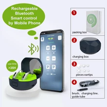 Mini Rechargeable Charging Digital Hearing Aids Bluetooth For The Deafness Behind Ear Sound Amplifier