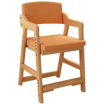 

Student Study Chair Lifting Chair Backrest Household Desk And Chair Correction Sitting Posture Writing Chair Adjustable Solid Wo