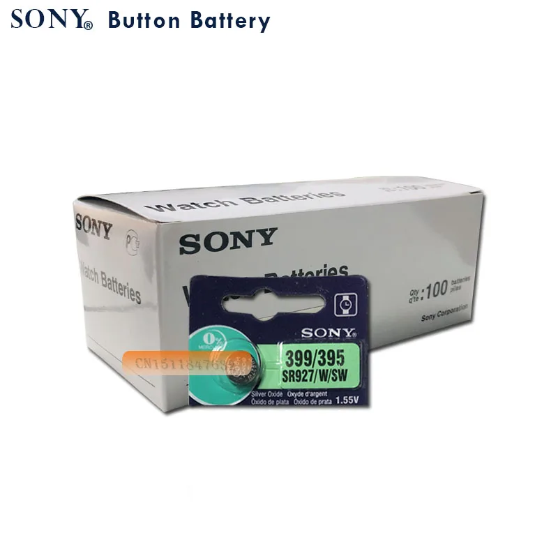 5 шт. Sony 100% оригинал 395 SR927SW 399 SR927W LR927 AG7 1 55 V батарея для часов кнопочная монетная