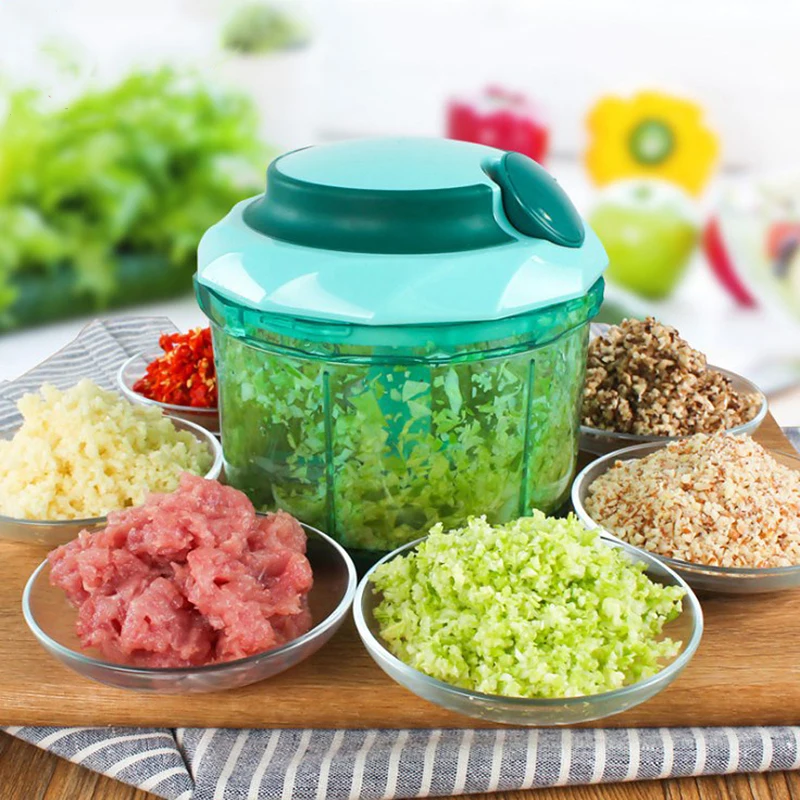 

Multi-function Plastic Vegetable Chopper Garlic Cutter Vegetable Fruit Manual Meat Grinder Kitchen Tools kitchen gadgets 2018