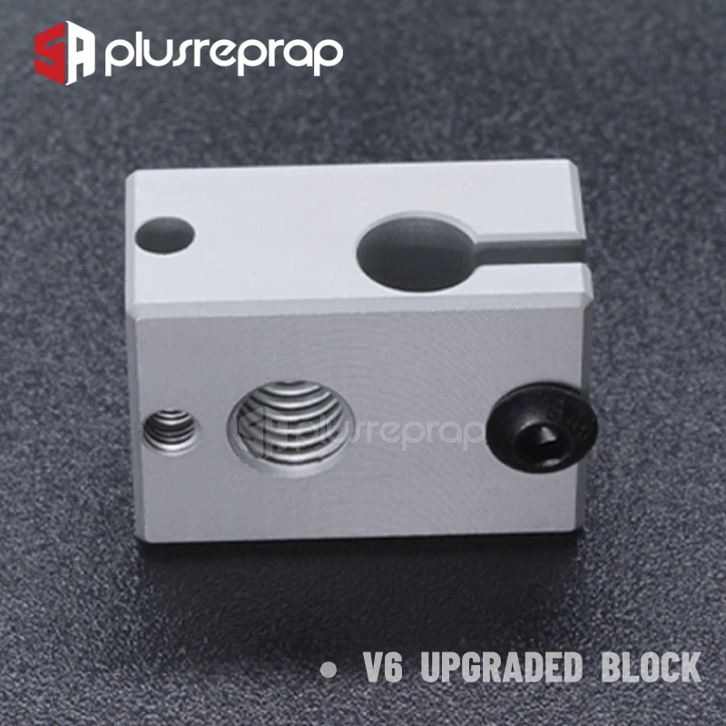 thermal print head 3D Printer Accessories Heated Block MK7 MK8 MK10 V5 V6 Volcano CR10 for Print Head Extruder J-head Aluminum Block printer motor