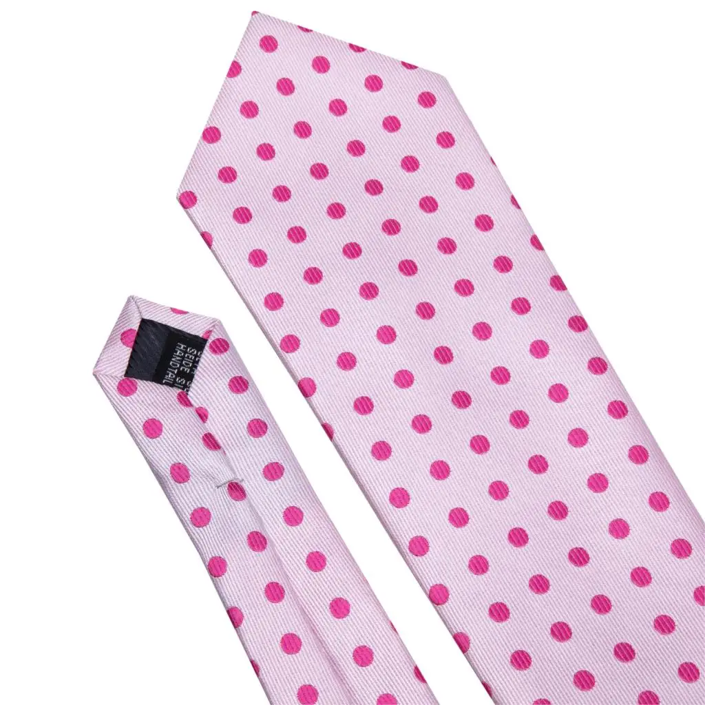 Мужской свадебный галстук, шелковый галстук в розовый горошек, галстук, набор Барри. Ван, жаккардовый тканый модный дизайнерский галстук для мужчин, вечерние FA-5194