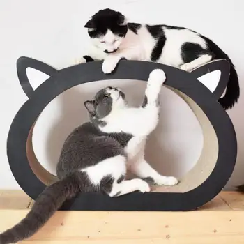 

Cat supplies cat head shape grab board large corrugated paper large cat scratch board claw claw toy