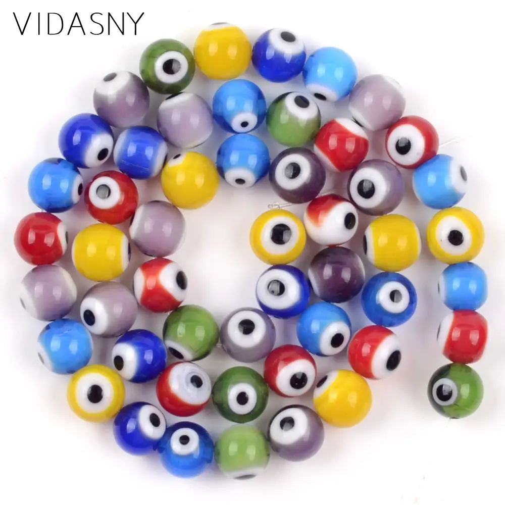 Бусины из натурального камня Fatima Eye Lampwork круглые свободные бусины для