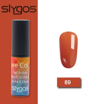 SLYGOS 6 мл УФ-гель для ногтей Топ УФ Led гель Осенняя Серия Тыква трава зеленый шоколад цвет Лак удаляющийся замачиванием гель лак - Цвет: 89