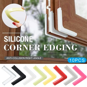 

10PCS Anti-collision Right-angle PVC Corner Edging Furniture Edge Protectors UND Sale