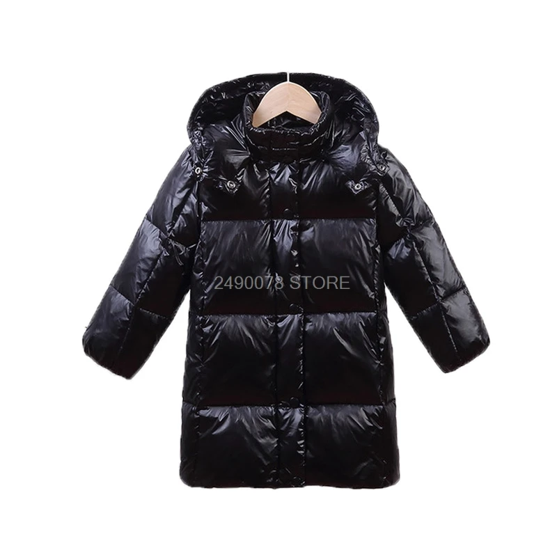 Зимняя плотная теплая зимняя куртка с натуральным пером для мальчиков и девочек, детская водонепроницаемая ветрозащитная куртка, детский плащ-дождевик для школы
